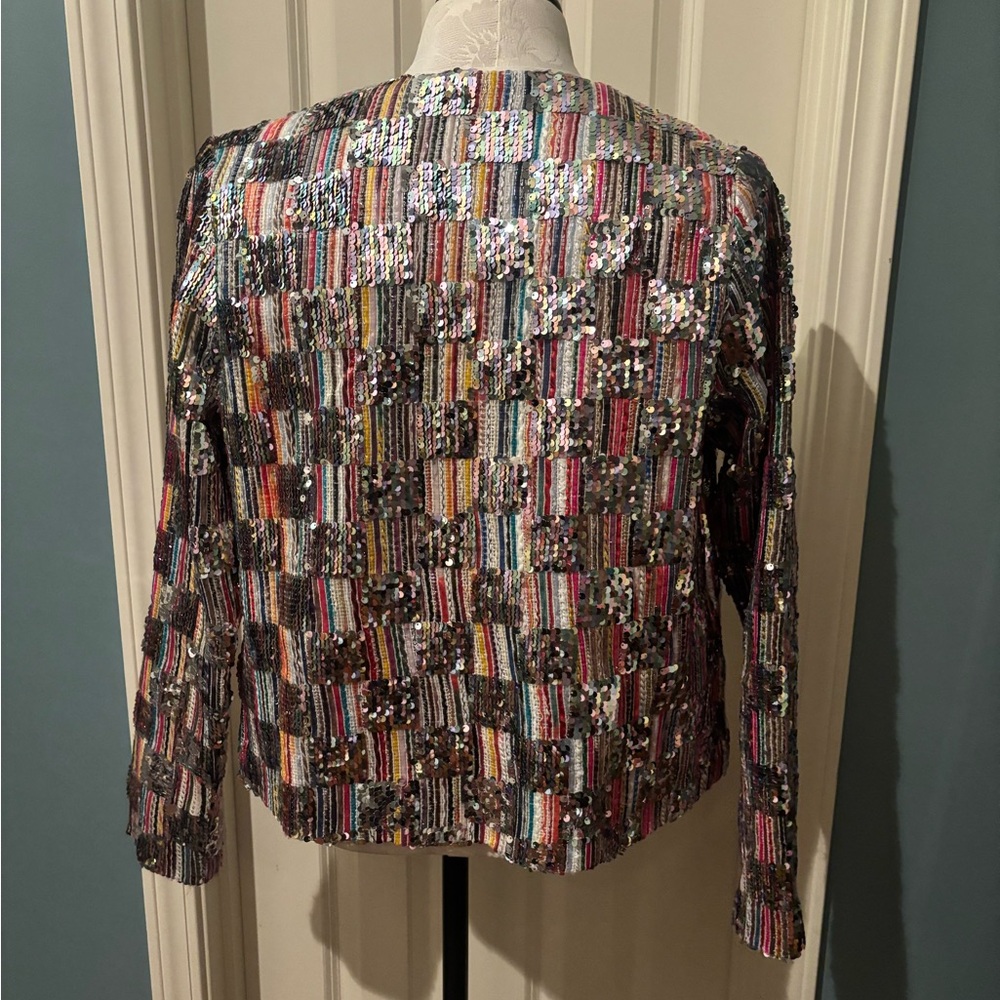 NEW Sequin Multicolor Jacket - Picture 11 of 14
